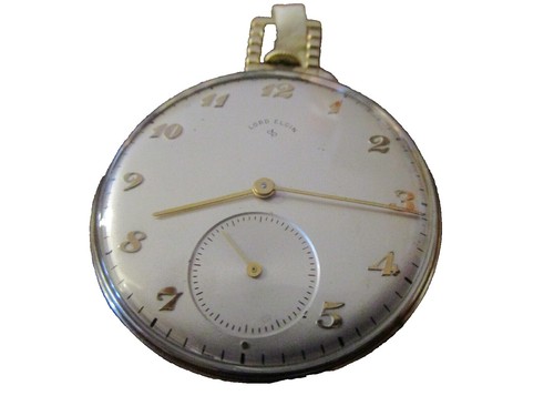 Waltham USA 15 jewel circa 1919 open face YGF Elgin Giant case