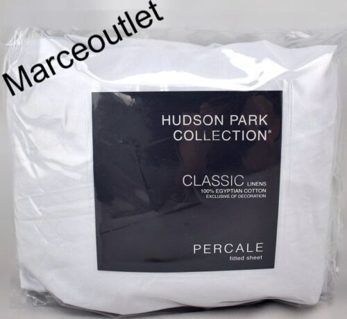 Hudson Park Classic Linens Egyptian Cotton Percale Twin XL Fitted Sheet Cloud