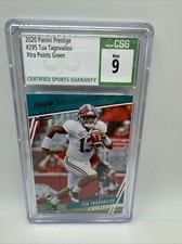 TUA TAGOVAILOA 2020 Panini Prestige Xtra Points Green #295 Dolphins RC CSG 9