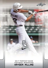 10-Count Lot Hayden Milling 2017 Leaf Perfect Game NIKE All-American Rookies