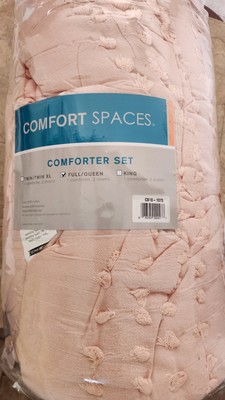 Comfort Spaces Phillips Comforter Reversible 100% Cotton Face Jacquard Tufted...