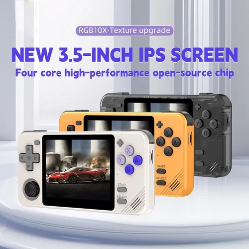 POWKIDDY RGB10X 3.5 Inch 4:3 IPS Screen Linux System Retro Handheld Game Console