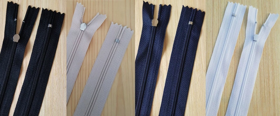 Reißverschluß für Bettwäsche 35 80 135 155 cm Schieber ohne Griffplatte Nylon - Bild 3 von 3