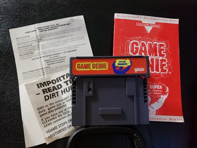 Galoob Game Genie Enhancer-16-Bit-SNES-Complete with guidebook