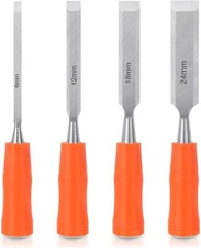 4 Piece Wood Chisel Sets Woodworking Tools Set, Chisels for 4 Pack 