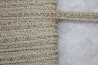 10 yards Tan Natural  Gimp Upholstery sewing craft Trim 1/2'' wide