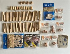 Lot Of Clothespins Doll Wood Supplies Stands Heads Spools Kits Instructions