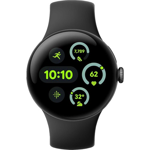 Google Pixel Watch 3 41mm Matte Black / Obsidian 32GB + 2GB 4G + Bluetooth NEW - Zdjęcie 1 z 4
