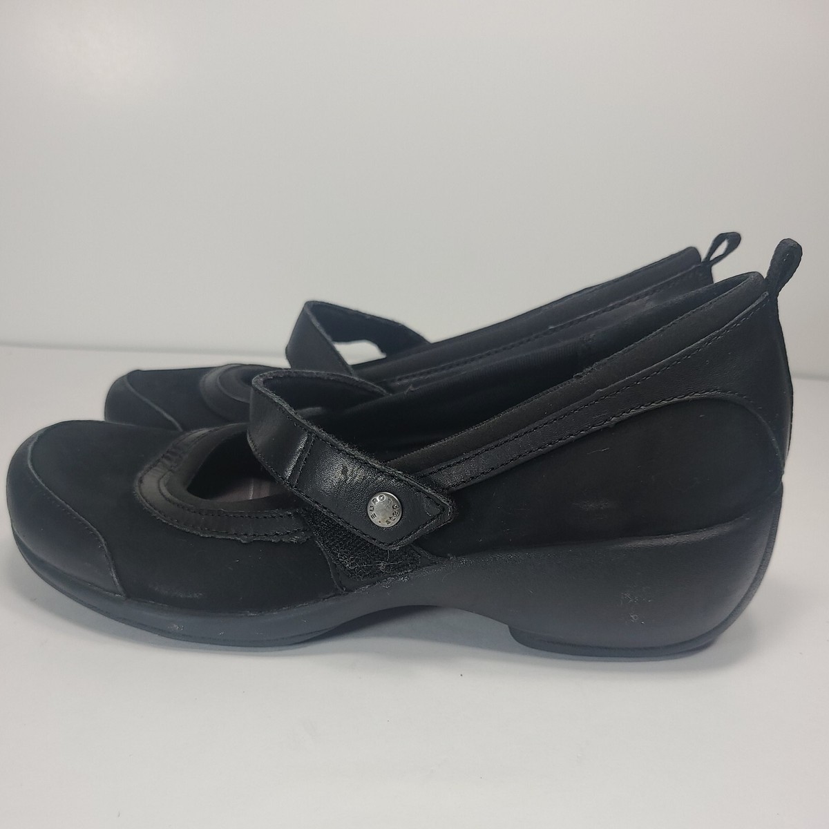 EUROSTEP Jayne Black Leather Mary Jane Casual Shoes Size 7.5  display picture 3