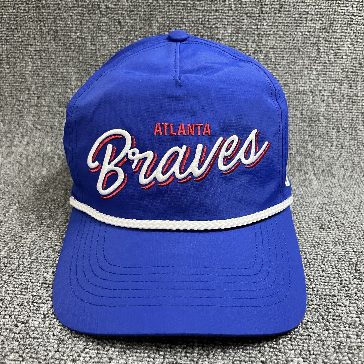 Atlanta Braves '47 Brand Condor Rope Hitch Navy Blue Nylon Ripstop Snapback Hat