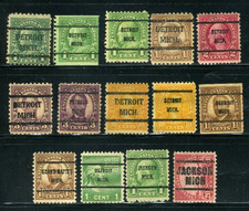 US Precancel Michigan State Collection JK391