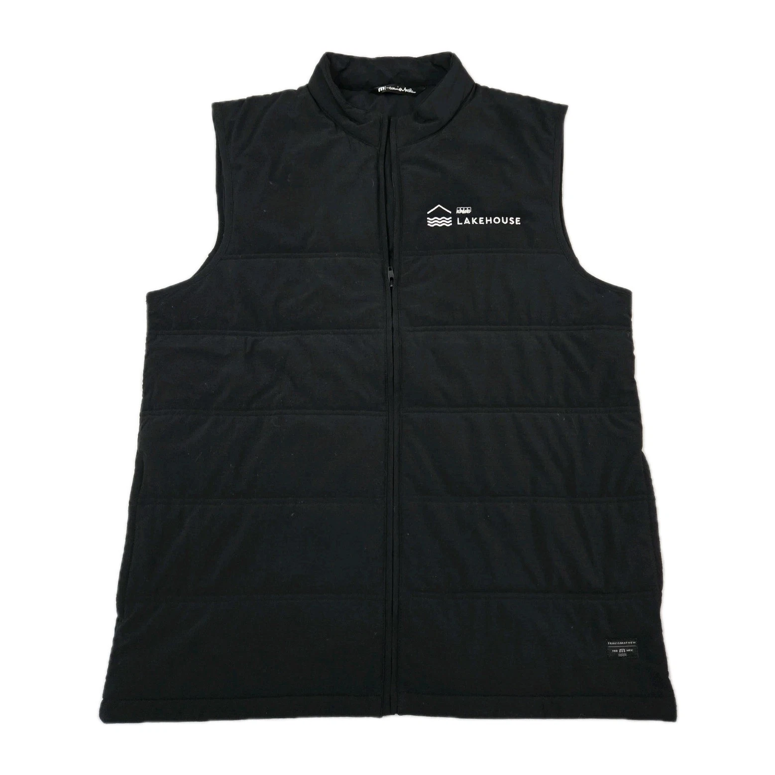 Travis Mathew Interlude Puffer Vest Mens Size Large Quilted Insulated Full Zip