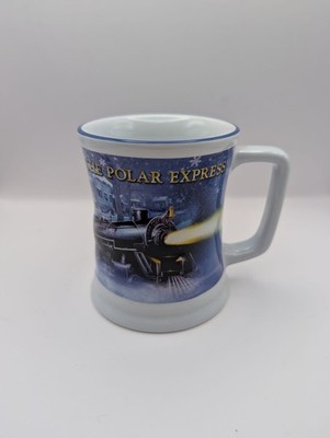 Polar Express BELIEVE 3D Erhöhte Keramik Tasse Heißer Kakao Kaffeetasse Selten