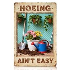 Funny Garden Signs Humorous Metal Tin Sign Outside Personalized Decor Gift fo...