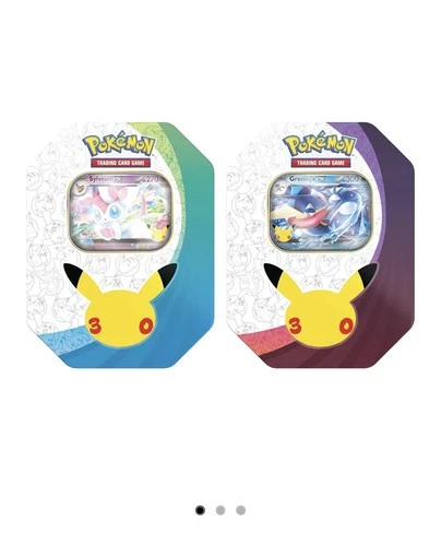 Pokémon TCG 30th Celebration ex Tin - Assorted - Anniversary PRESALE✅
