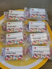 Phomemo T02 Thermal Photo Printer Sticker Rolls 8 Box's 24 Rolls Strawberry Patt