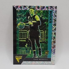 2020-21 Panini Flux Sam Merrill Lazer Laser Prizm RC #243 Bucks