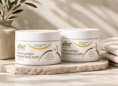 Alba Botanica Intense Hydration Whipped Body Butter 6.5 oz - Pack Of 2