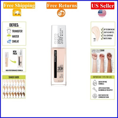 L'Oréal Super Stay Full Coverage Liquid Foundation 105 Fair Ivory 1oz