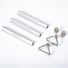 Aluminum Resistance Band Bar, 3-Section Detachable Heavy Duty Workout Bar for...