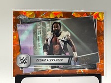 2025 Topps WWE Chrome Orange Sapphire Cedric Alexander 14/25