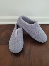 BOMBAS Sunday Slipper Lavender/ Gray Sherpa Fleece, Women's Size 7