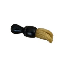 Shaving Brush Black Handle Natural Bristle Barber Grooming Tool Vintage