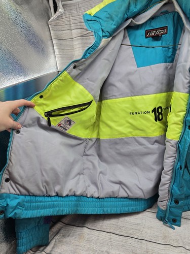 Nevica Ski Jacket Mens Neon Function 18 System Coat Vintage 90s Size 42 US READ - Picture 8 of 15