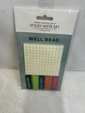 Think Ink Sticky Note Set Well Read Note Pad  5 Page Flags