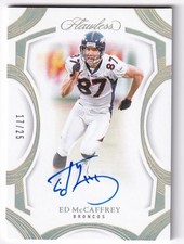 2025 Flawless ED McCAFFREY Flawless Frame Signatures Auto 17/25 - Broncos