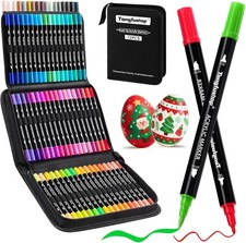 Tongfushop 72 Colors Acrylic Paint Markers, 1 Count Pack of 72 , 72 colors