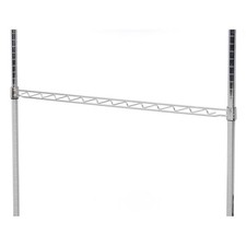 Nexel AHR36C Nexel Chrome Hanging Rail 36"W Silver 100 Lbs Capacity