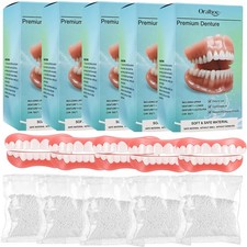 DIY Resin Dentures Veneers Teeth Upper And Lower Moldable False Teeth Temporary