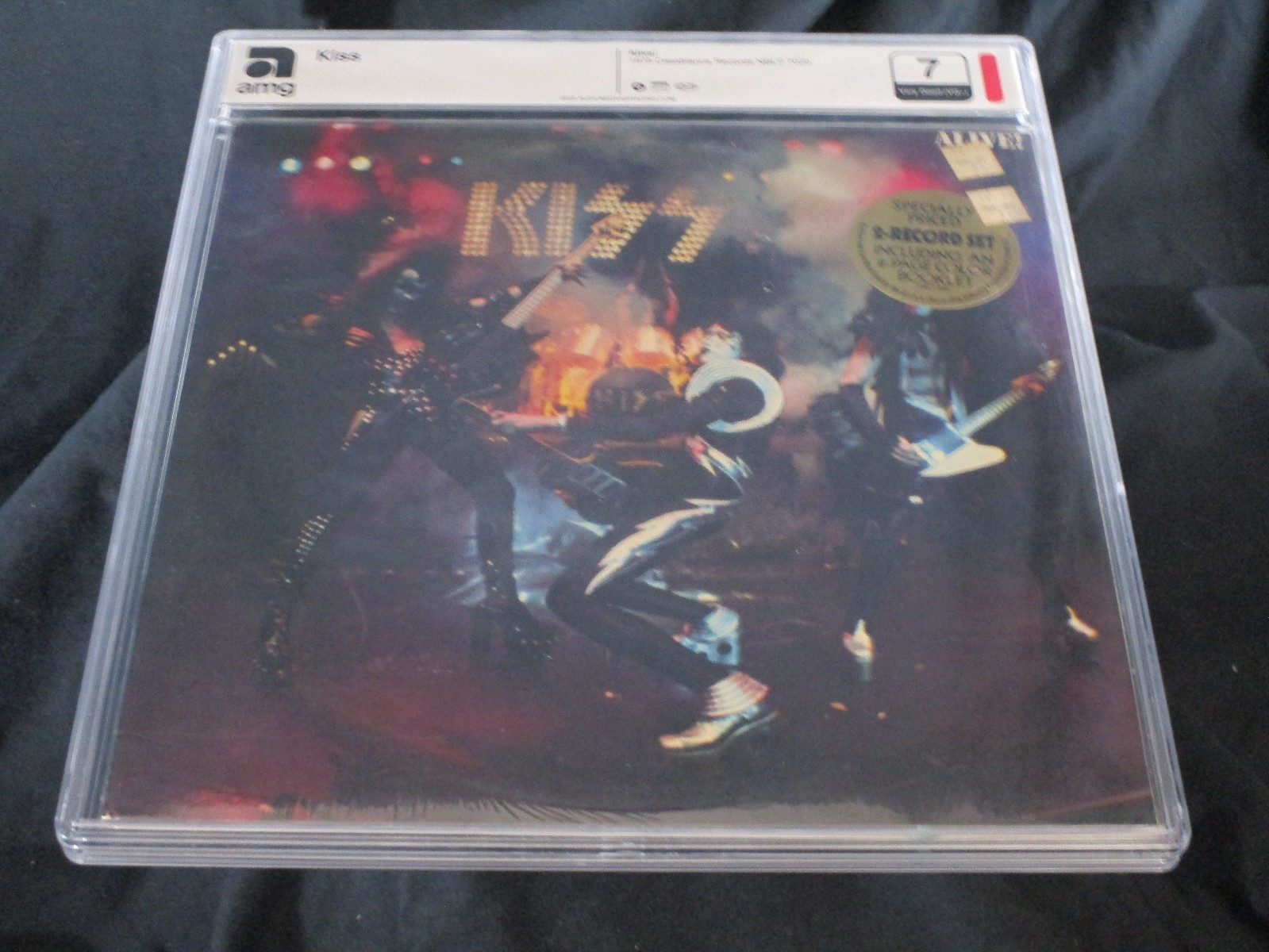 Kiss Alive Sealed Vinyl Records (AMG) Encapsulated USA 1975 Hype Sticker