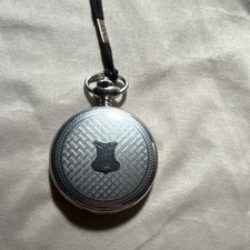 Charles Hubert Pocket Watch Textured Case Shield Emblem