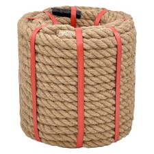 Natural Hemp Rope 3/4 in X 100 Ft Twisted Manila Rope 3/4 inch Thick Jute Rop...