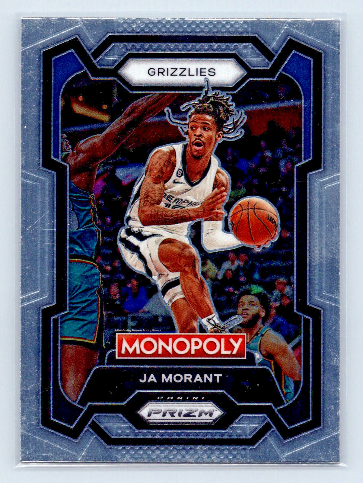 2023-24 Panini Prizm JA MORANT Monopoly Silver Base Memphis Grizzlies NBA #44