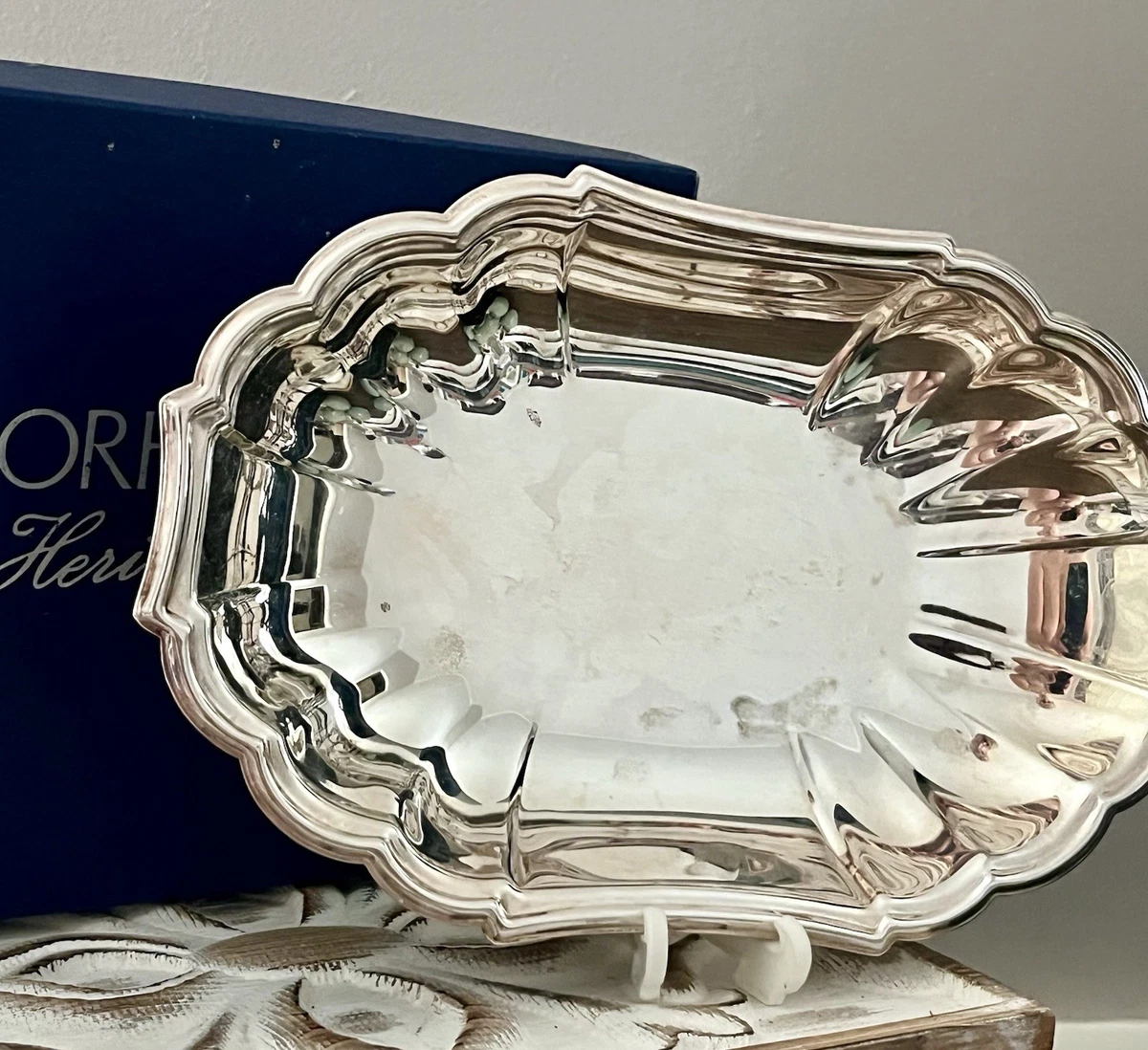 Gorham Heritage In Antique Us Silver-Plated Platters & Trays for