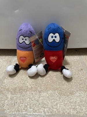 2 Happy Pill Plush Squeeze Toy Giggles When Squeezed Just For Laughs