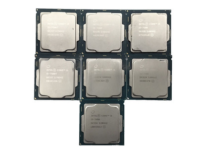 Lot of 7 Intel Core i5-7500/i5-7500T/I5-7400/I5-7600 Desktop CPU Processors