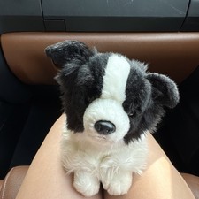 Chase Border Collie Plush Toy 16 Inch Black and White Dog Stuffed Animal