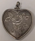 1 oz .999 Silver Heart Art Round / Pendant in Bezel