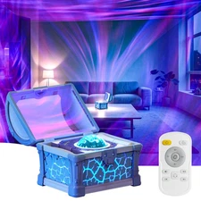 Northern Lights Projector, Galaxy Projector for Bedroom, Treasure Chest Star ...