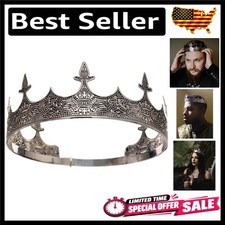 Heavyweight Adjustable King Crown in Antique Design - Perfect for Celebrations