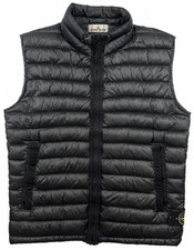 Stone Island Garment Dyed Down Gilet Black Large