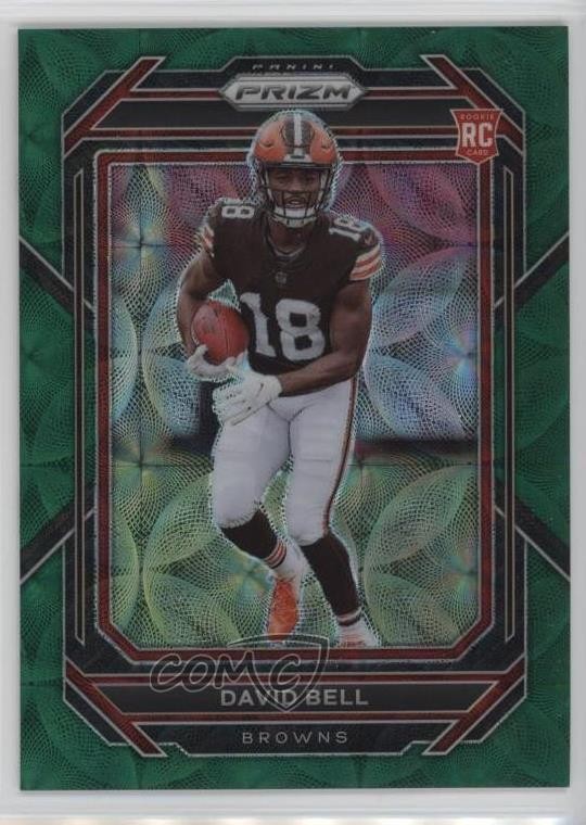 2022 Panini Prizm Rookies Green Scope Prizm /75 David Bell #334 Rookie RC 19jh