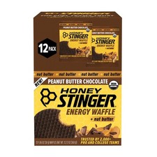 Honey Stinger Organic Energy Waffle, Peanut Butter Chocolate, Caffeine Free