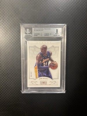 2012 National Treasures Kobe Bryant 24/99 Jersey Match BGS 8