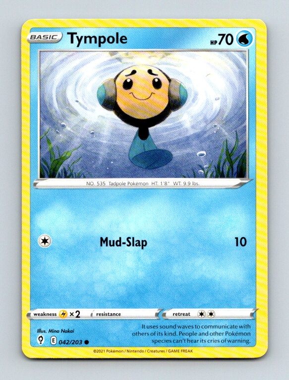 Tympole 042/203 Common SWSH07: Evolving Skies Pokemon Near Mint