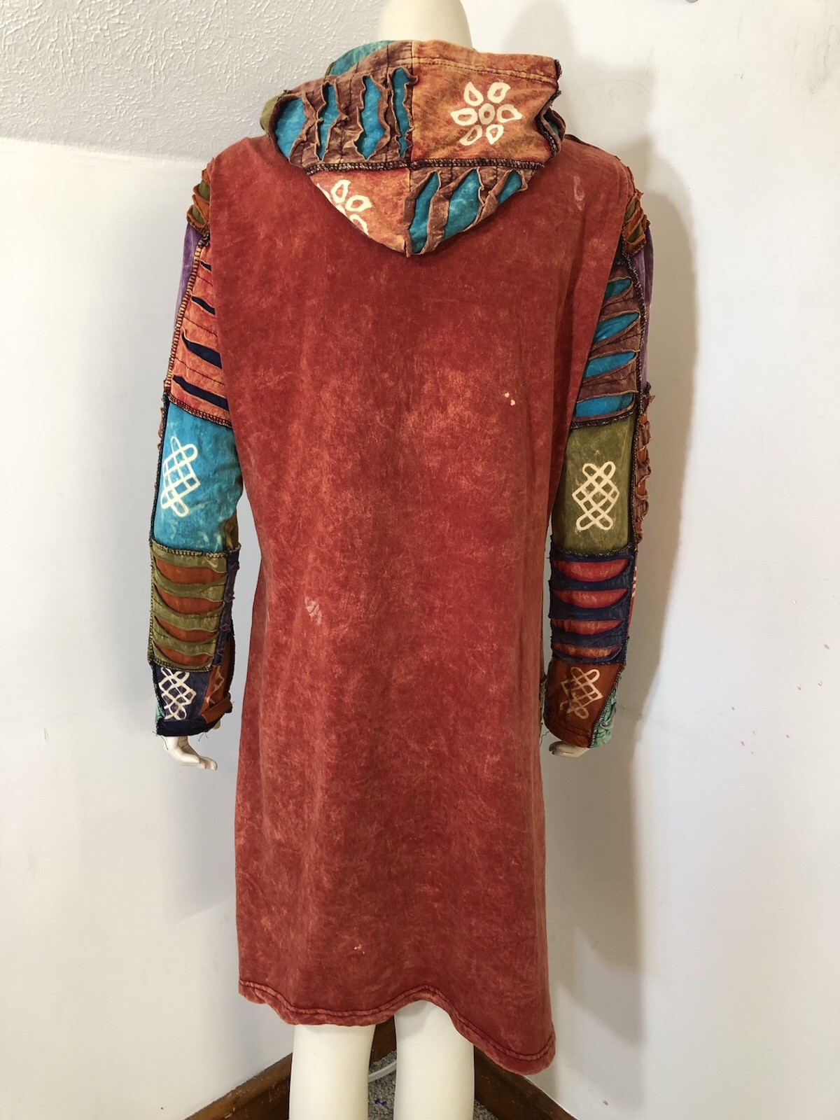 Rising International Large Zip Up Patchwork Hoodi… - image 5